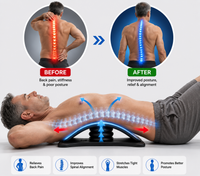 Adjustable Back Stretcher & Massager for Pain Relief